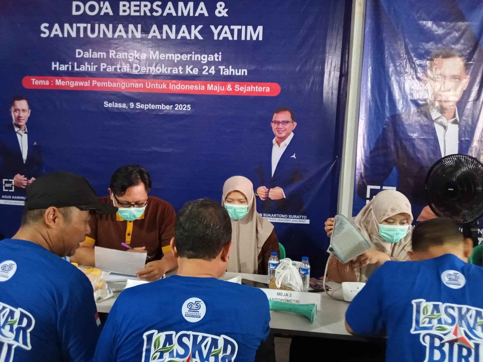 Demokrat Kota Tasikmalaya Gelar Donor Darah dan Cek Kesehatan Gratis Sambut HUT Ke-25 Partai