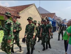 Ratusan Prajurit Yonif TP 939 dan Gandara Group37 Gotong Royong Sulap Perum Tata Lestari Jadi Bersih dan Nyaman