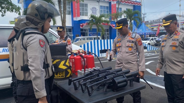 Polres Tasikmalaya Pastikan Kendaraan Dinas dan Peralatan Operasional Siap Digunakan