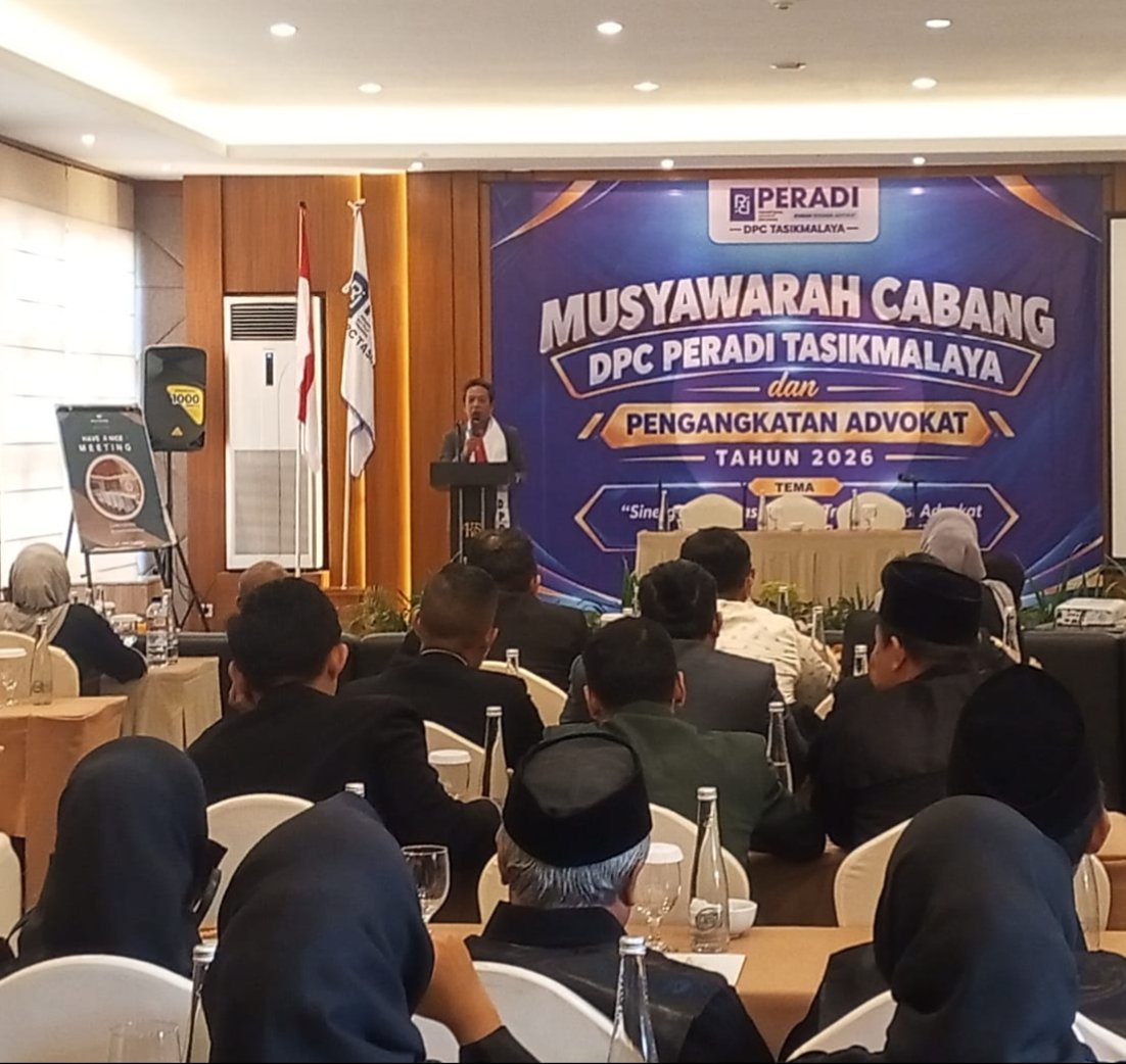 14 Advokat Baru DPC Peradi Tasikmalaya Diminta Utamakan Integritas dan Pengabdian kepada Masyarakat